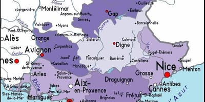 Карта Марсеја области